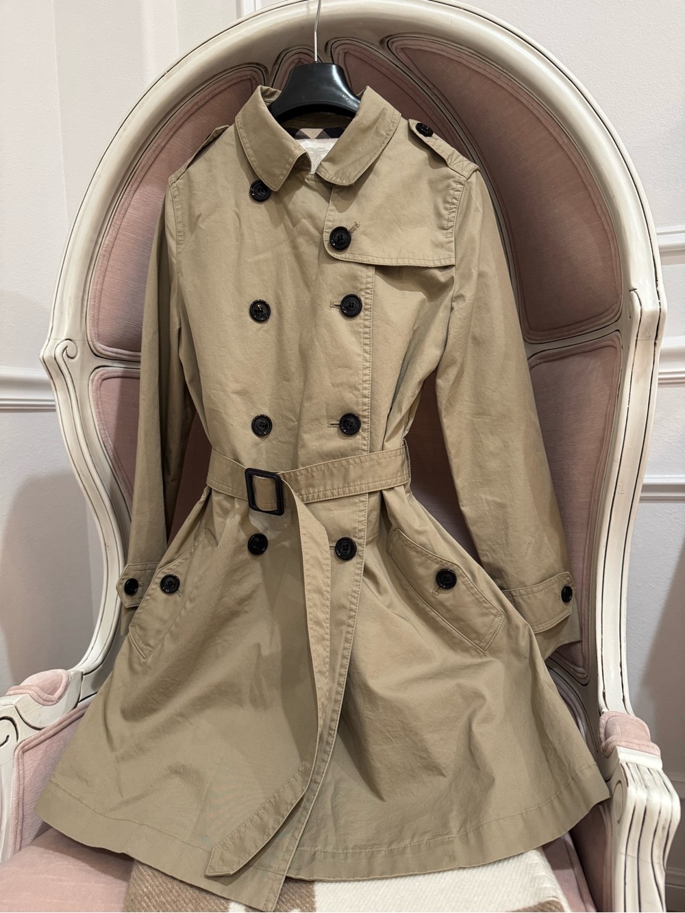 Classic kids Beige Trench Coat with Belt